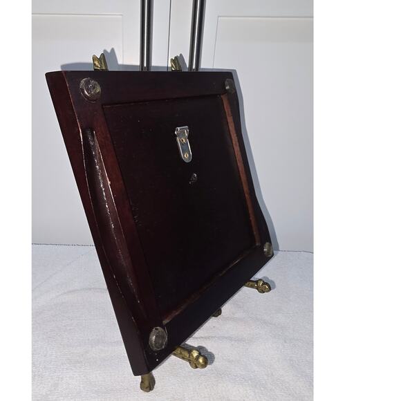 Jennifer Garant “Fat Chef on Bicycle” Framed Ceramic Tile Trivet / Wall Hanging - Picture 3 of 9